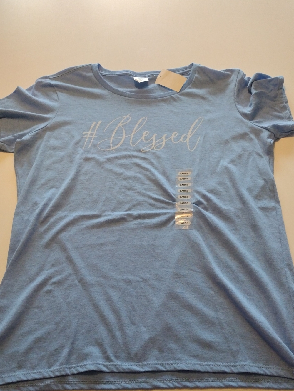 #Blessed Blue Womens Graphic Tee - Brand Unspecified